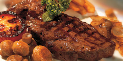Enjoy a meal at Angus Steak House